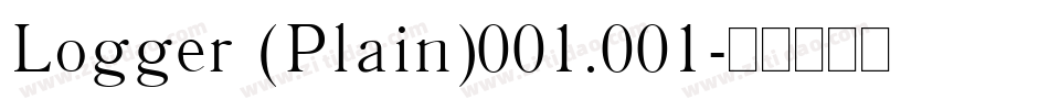 Logger (Plain)001.001字体转换